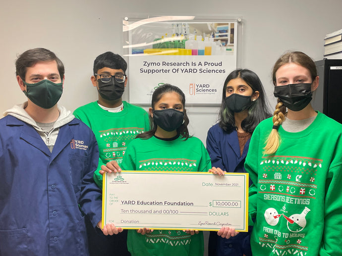 Zymo Research Partners with YARD Sciences to Expand Scientific Access to High School Students in Underserved Communities